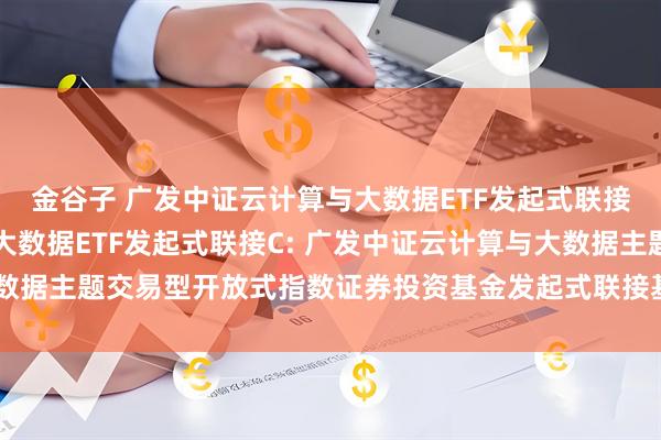 金谷子 广发中证云计算与大数据ETF发起式联接A,广发中证云计算与大数据ETF发起式联接C: 广发中证云计算与大数据主题交易型开放式指数证券投资基金发起式联接基金更新的招募说明书