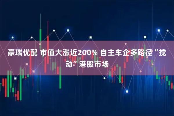 豪瑞优配 市值大涨近200% 自主车企多路径“搅动”港股市场
