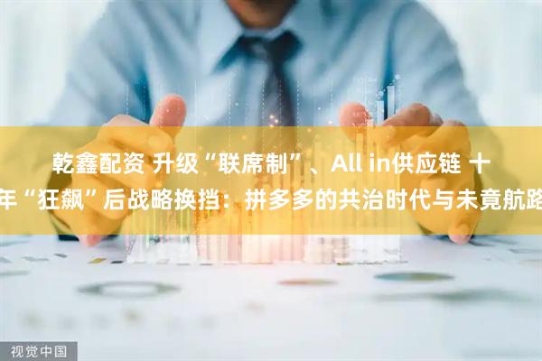 乾鑫配资 升级“联席制”、All in供应链 十年“狂飙”后战略换挡：拼多多的共治时代与未竟航路